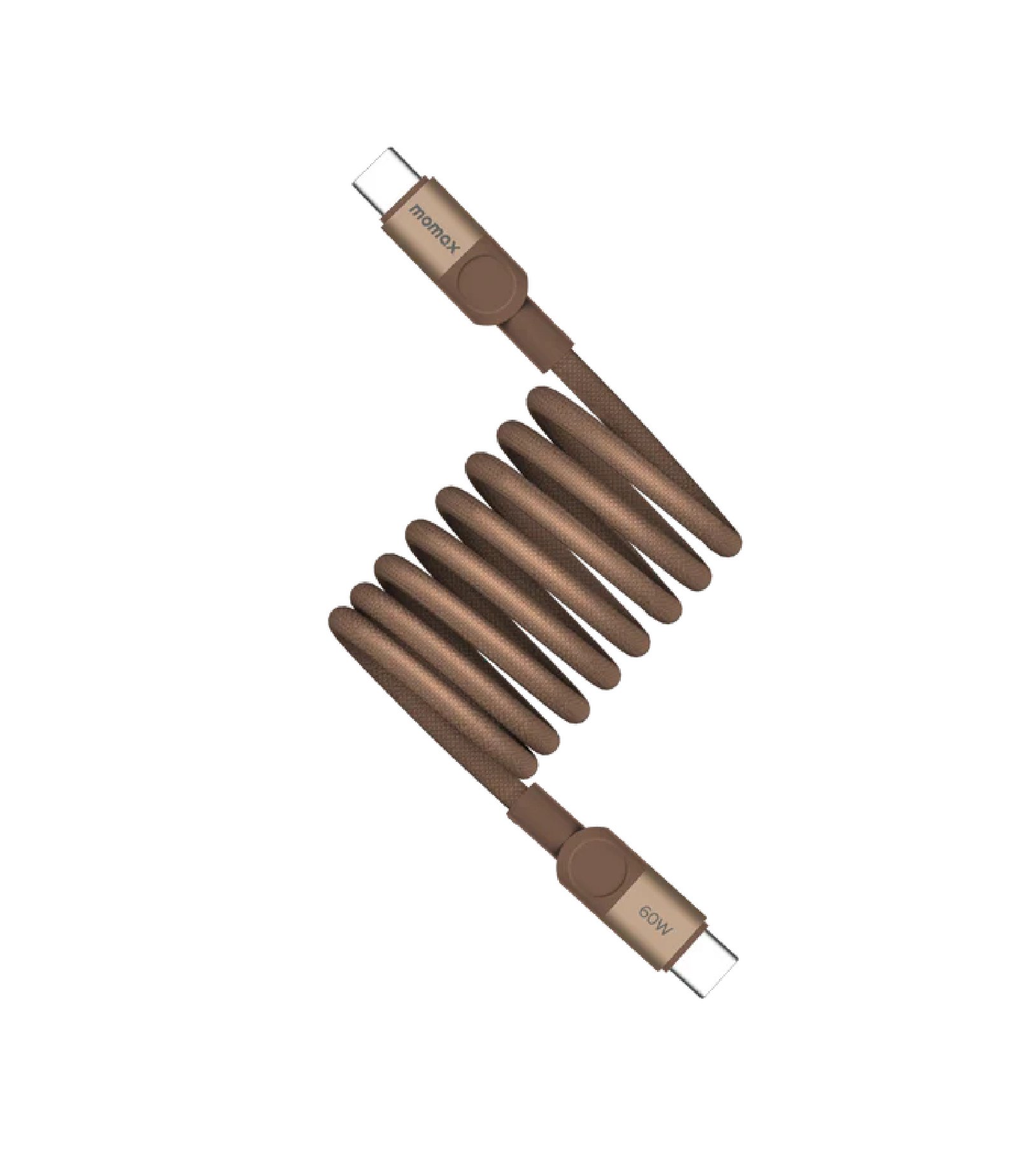 Кабель Momax DC61L2 Mag. Link 60W USB-C to USB- C(L-2m) Magnetic cable Gold