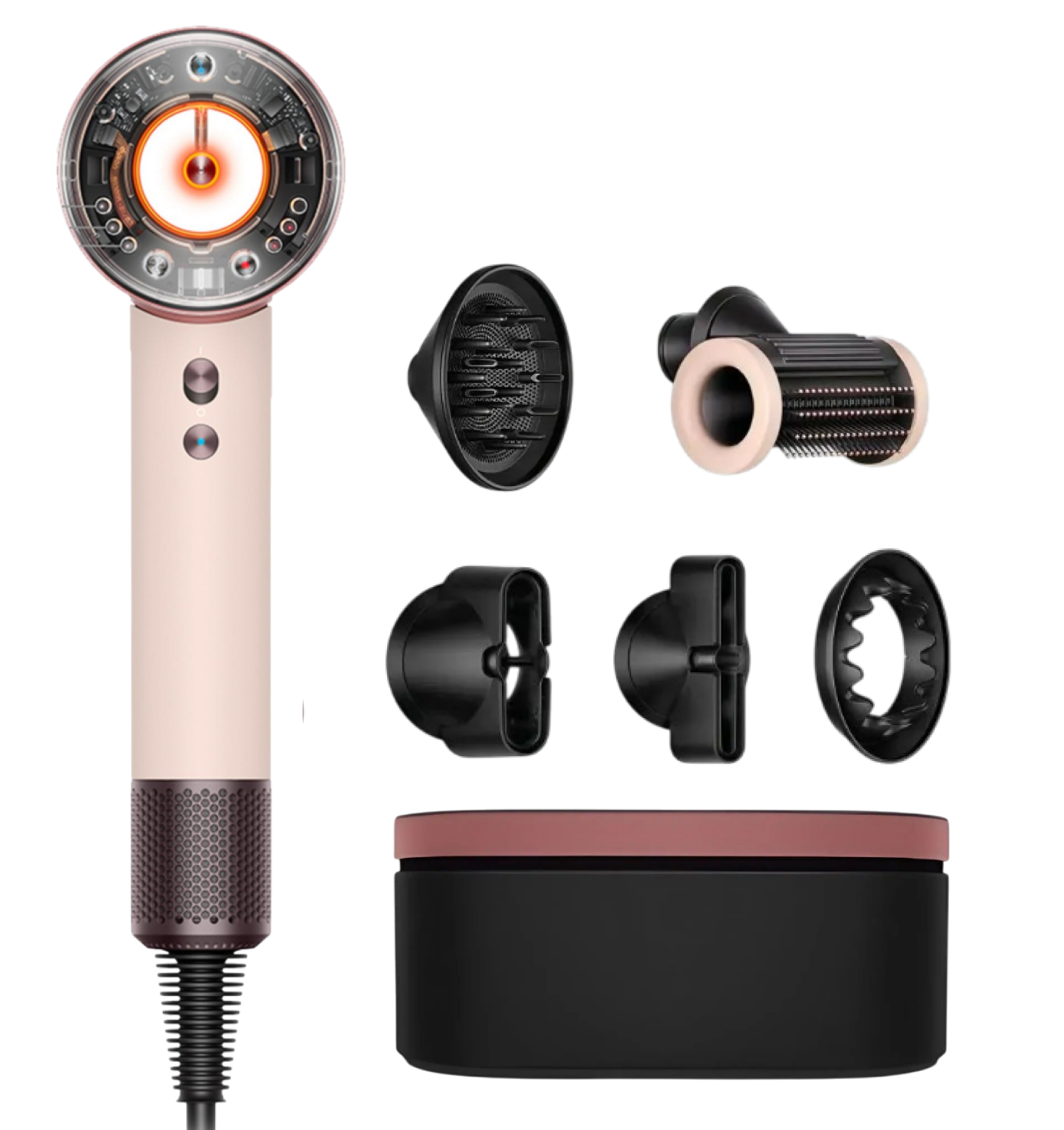 Фен Dyson Supersonic Nural HD16 (Ceramic Pink/Rose Gold) - Подарочный кейс для хранения