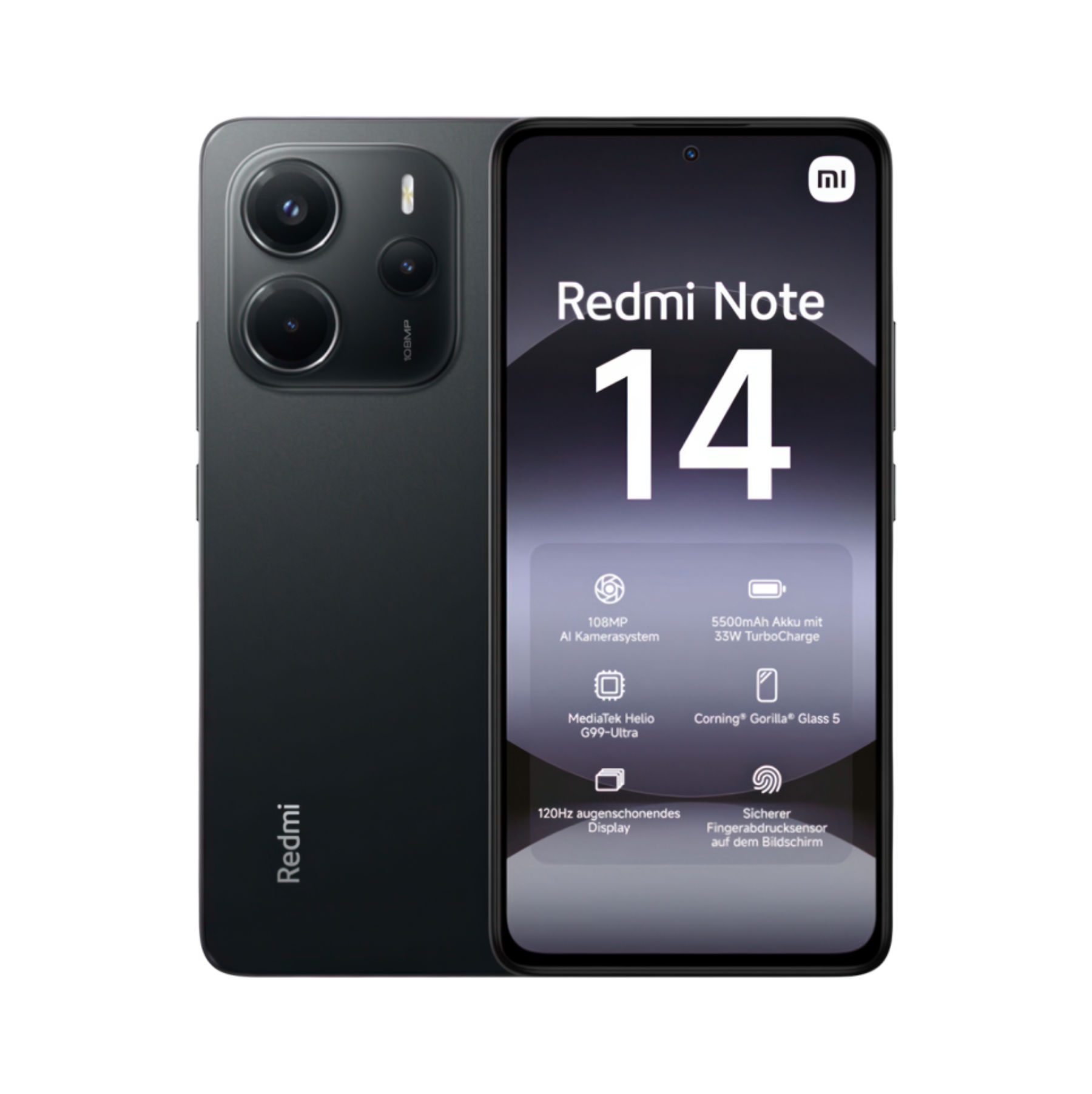 Смартфон Xiaomi Redmi Note 14 6/128Gb Midnight Black EU