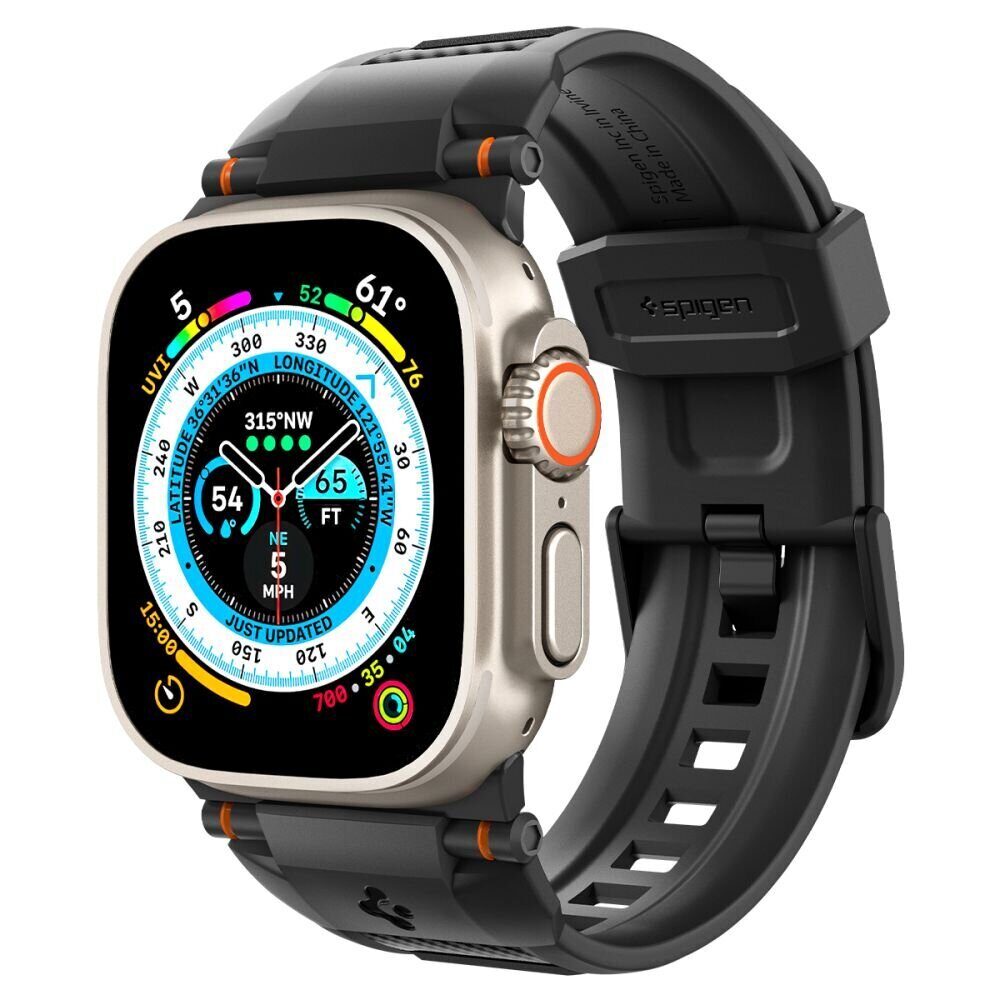Ремешок SPIGEN RUGGED ULTRA BAND для APPLE WATCH 4 / 5 / 6 / 7 / 8 / 9 / SE / ULTRA 1 / 2 (42 / 44 / 45 / 49 MM) Matte Black