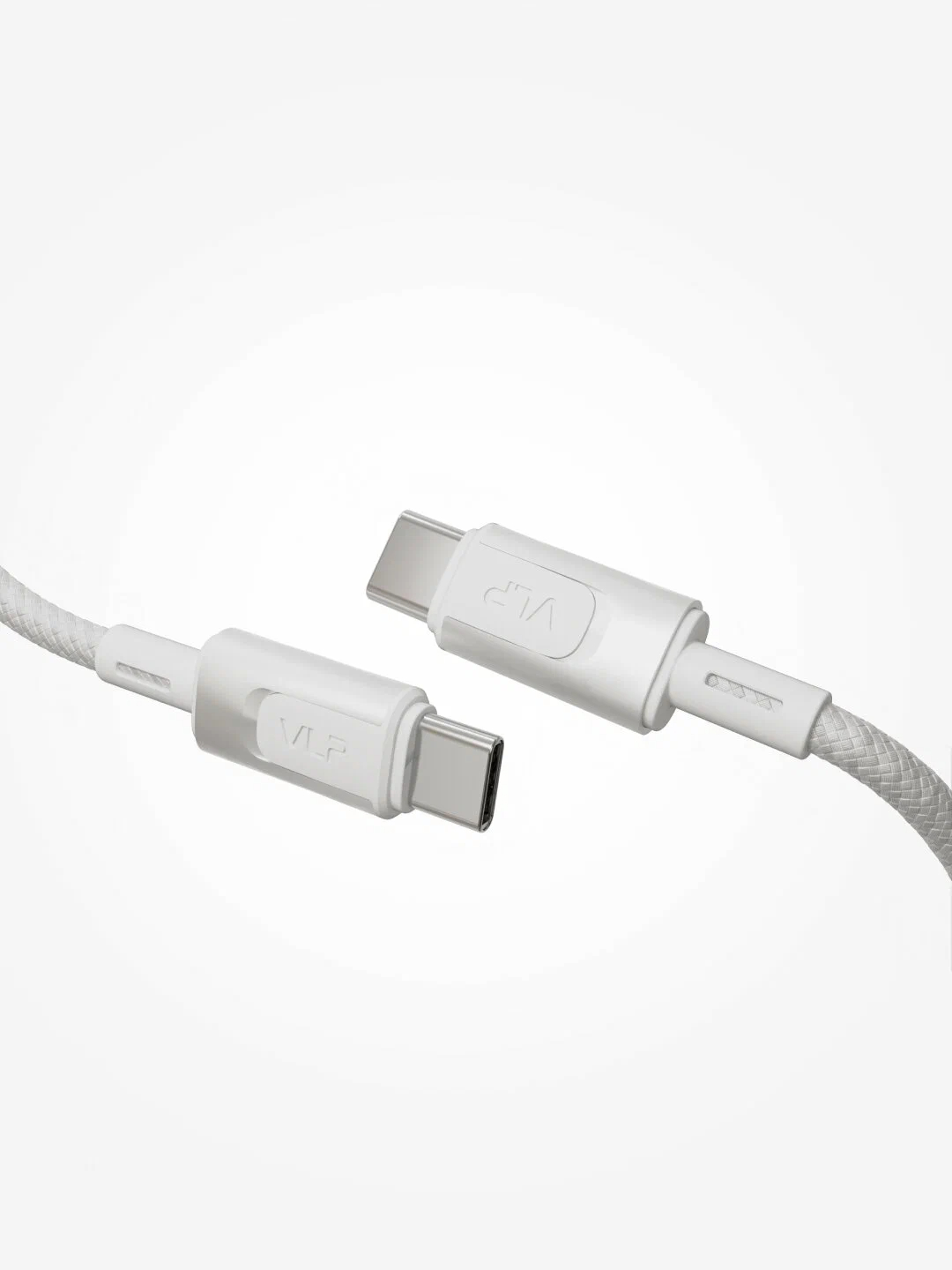Дата-кабель VLP Force Line 100W USB-C + USB-C, 2.0m, белый