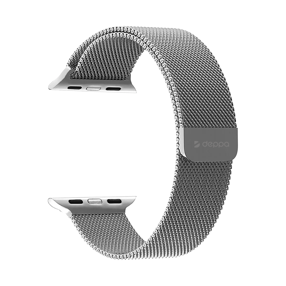 Ремешок Deppa Band Mesh для Apple Watch 38/40/41мм, серебристый Ремешок Deppa Band Mesh для Apple Watch 38/40/41мм, серебристый