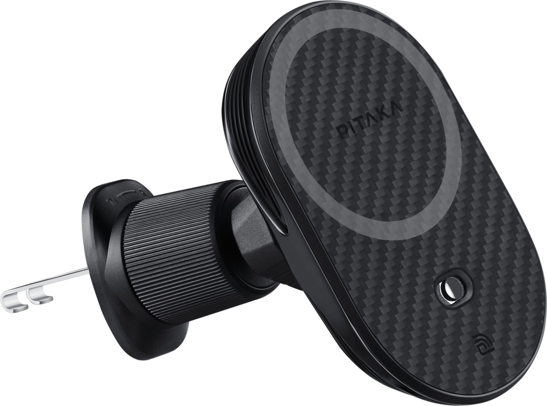 Автомобильный держатель + беспроводное ЗУ PITAKA MagEZ Car Mount Pro 2 15W Автомобильный держатель + беспроводное ЗУ PITAKA MagEZ Car Mount Pro 2 15W