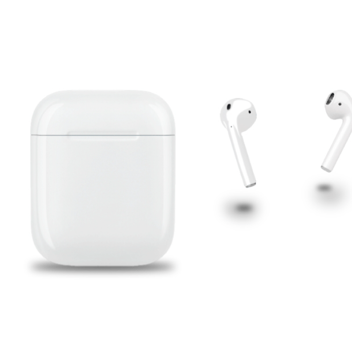 Наушники беспроводные Apple AirPods 2 (MV7N2) (Плохое качество звука / high copy) - Б/У
