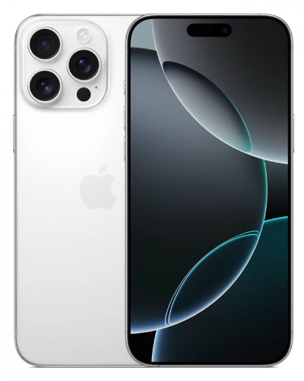 Смартфон Apple iPhone 16 Pro Max 256Gb White Titanium (1 sim + eSIM) (Небольшая царапинка на экране)