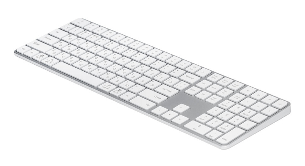 Беспроводная клавиатура c цифровым блоком Deppa Max Keyboard алюминий, белый Беспроводная клавиатура c цифровым блоком Deppa Max Keyboard алюминий, белый