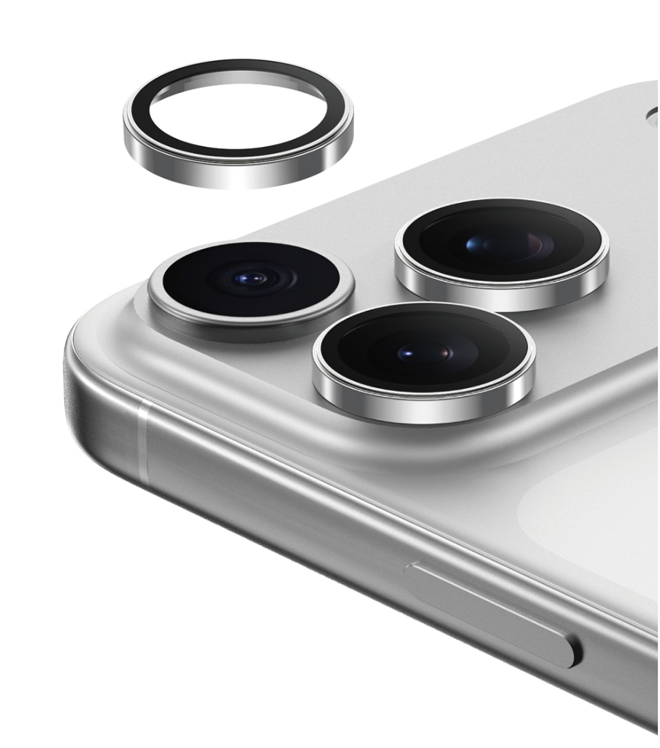 Защитные линзы Keephone 3D-Spiral Maria Glitter на камеру iPhone 17 Pro Max, White Защитные линзы Keephone 3D-Spiral Maria Glitter на камеру iPhone 17 Pro Max, White