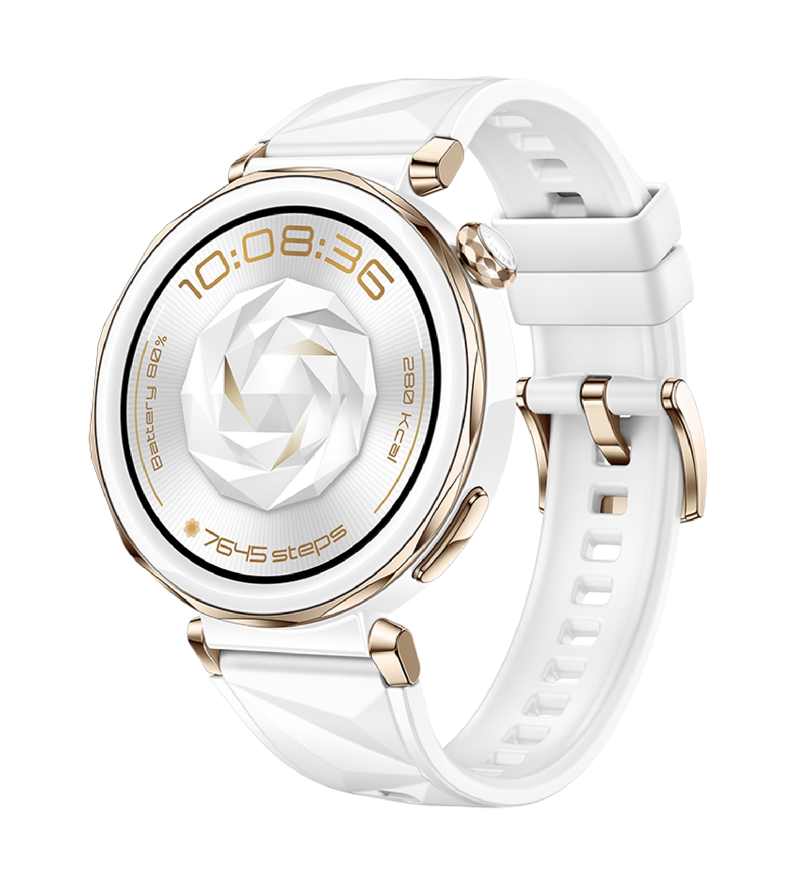 Умные часы HUAWEI WATCH GT 5 Pro,  Белый ремешок из фторэластомера 42 мм