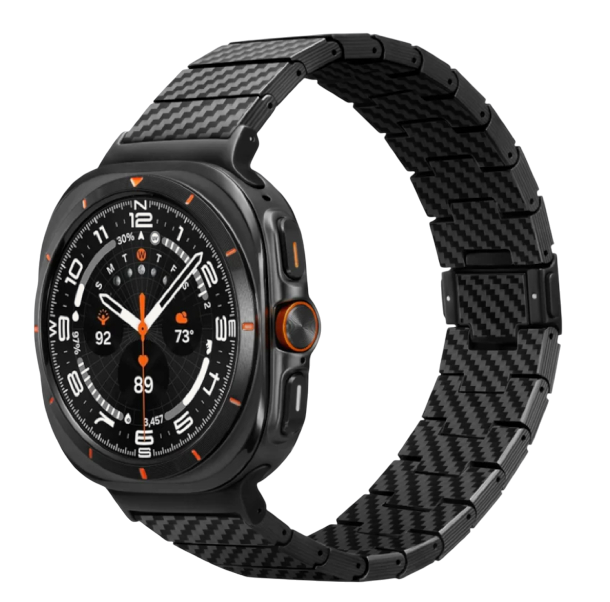 Браслет PITAKA Carbon Fiber серия Modern для Samsung Galaxy Watch Ultra, черно-серый Браслет PITAKA Carbon Fiber серия Modern для Samsung Galaxy Watch Ultra, черно-серый