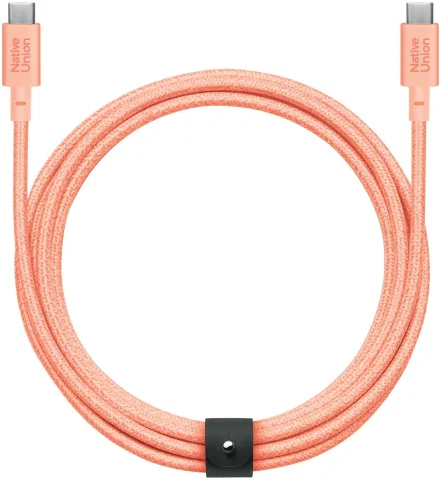 Кабель Native Union BELT CABLE (USB-C to USB-C), 1,2м., абрикосовый