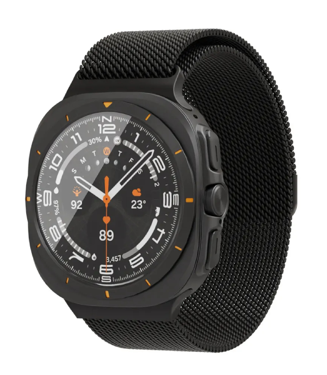Ремешок из нержавеющей стали "vlp" Milanese Band для Samsung Watch Ultra 47 мм, черный Ремешок из нержавеющей стали "vlp" Milanese Band для Samsung Watch Ultra 47 мм, черный