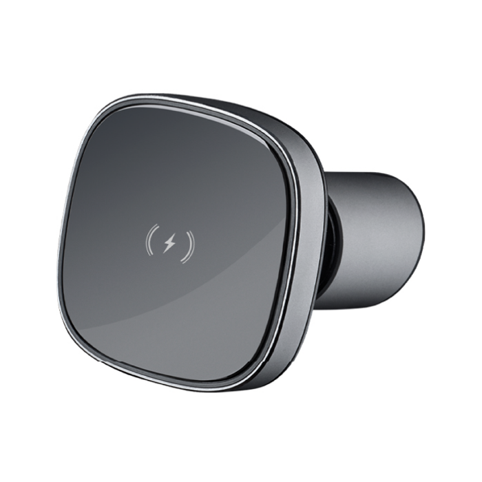 Автомобильный держатель Deppa Mage Safe QI Belka Silver/Black Автомобильный держатель Deppa Mage Safe QI Belka Silver/Black