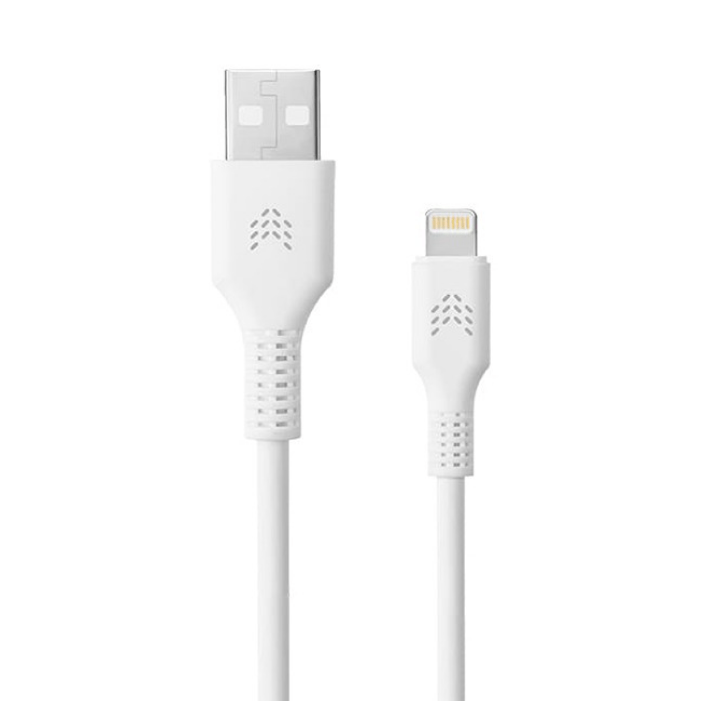 Кабель Rocket Flex USB-С - Lightning, белый, 1м