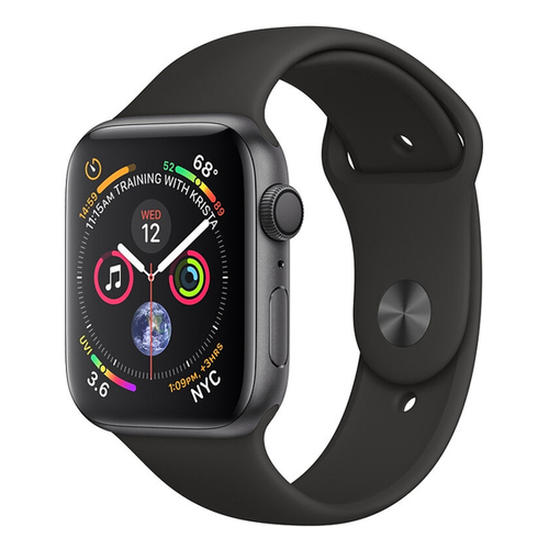 Apple Watch Series 4 44 mm Aluminum Case with Sand Sport Band Space Grey (без коробки и ремешка) - Б/У