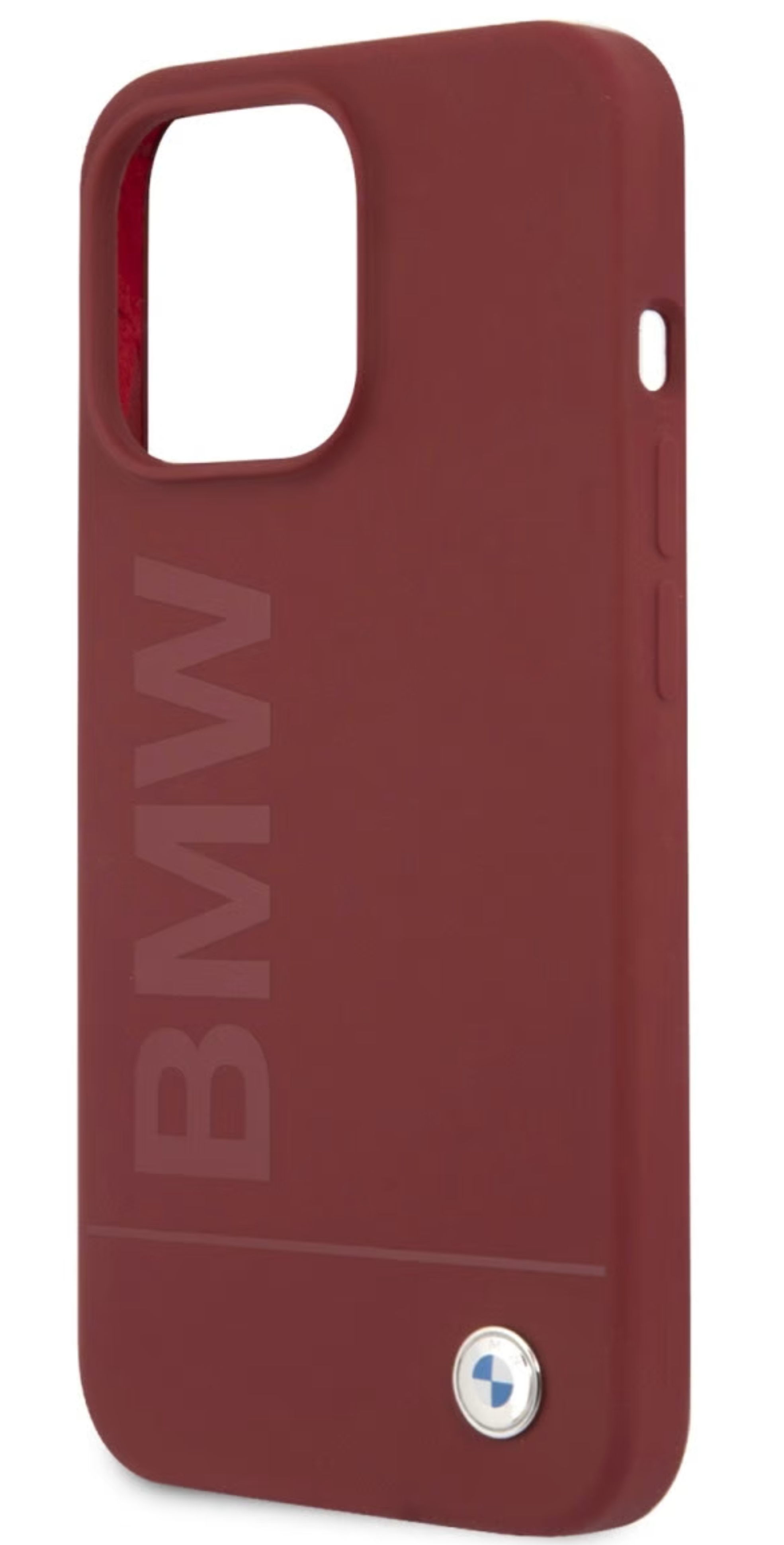 Купить Чехол BMW для iPhone 13 Pro Signature Liquid silicone Laser logo  Hard Red (2) в Краснодаре - 100% низкая цена!