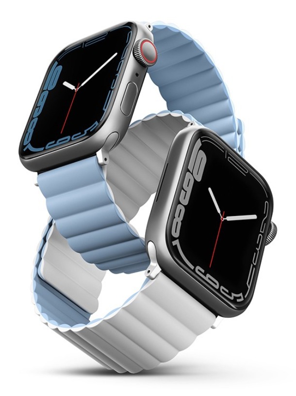 Ремешок Uniq Revix reversible Magnetic White/Arctic Blue для Apple Watch 38/40/41мм