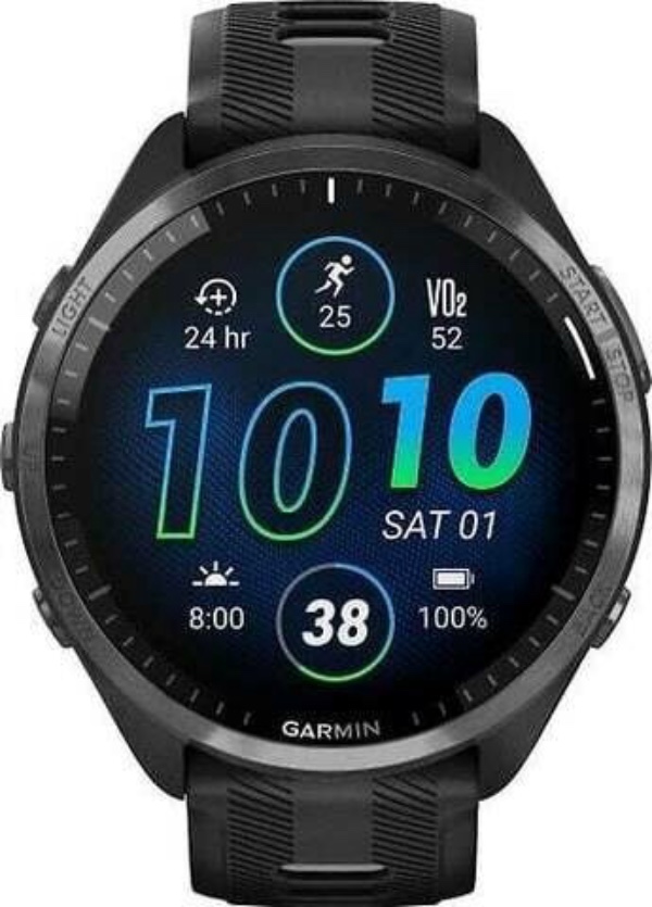 Умные часы Garmin Forerunner 965 Black, Titanium Bezel, Black Band Умные часы Garmin Forerunner 965 Black, Titanium Bezel, Black Band
