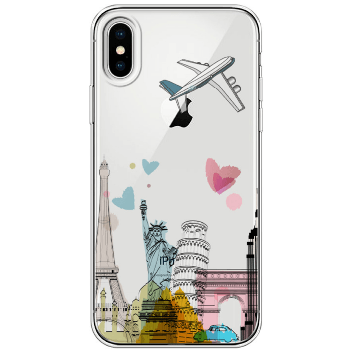 Чехол силиконовый для iPhone X/Xs с рисунком