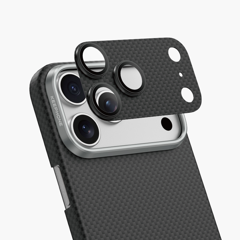 Защитные линзы Keephone Kevlar Lens на камеру iPhone 17 Pro Max, Black