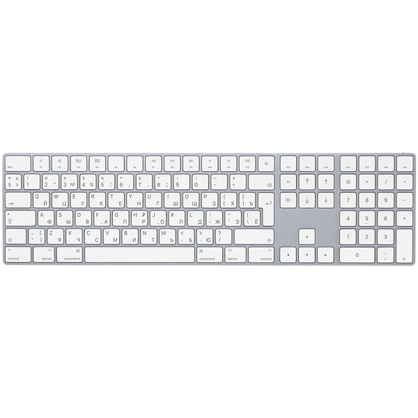 Клавиатура беспроводная Apple Magic Keyboard with Numeric Keypad Silver Клавиатура беспроводная Apple Magic Keyboard with Numeric Keypad Silver