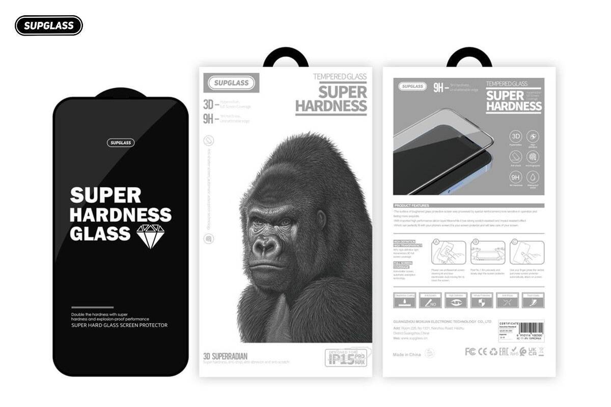 Защитное стекло SupGlass SG-11 для Apple iPhone 16 Pro/17  3D Super Radian Glass (6.3) Защитное стекло SupGlass SG-11 для Apple iPhone 16 Pro/17  3D Super Radian Glass (6.3)