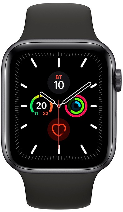 Apple Watch Series 5 44 мм (MWVF2) цвета «Серый космос» спортивный ремешок - Б/У