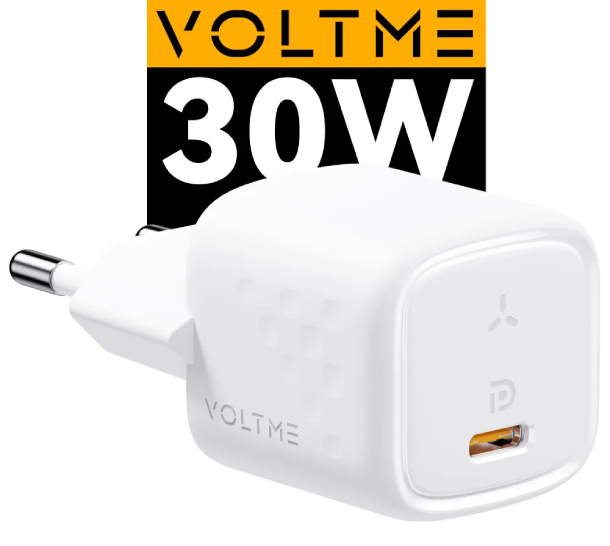 Сетевое зарядное устройство VOLTME Revo 30C Mini GaN (PD 3.0 30 W Вт USB Type-C)