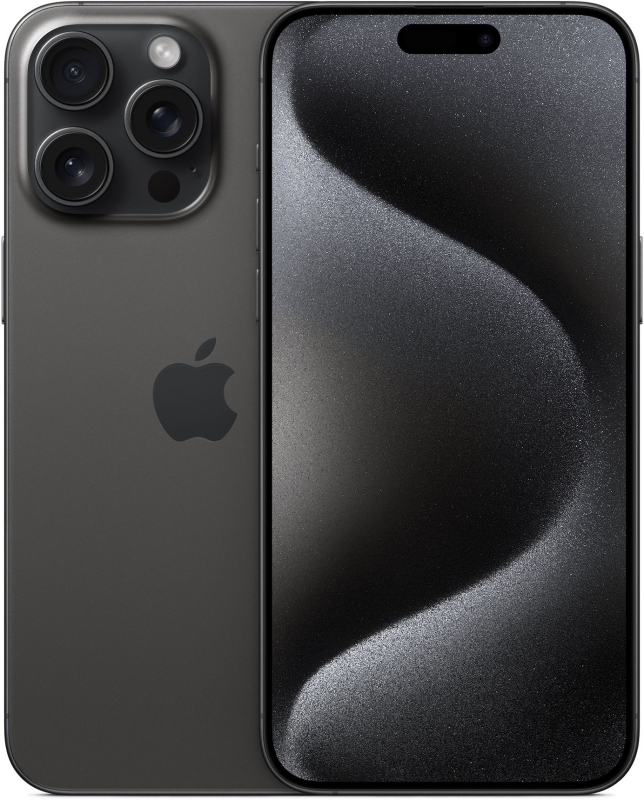 iPhone 15 Pro 256Gb Black Titanium (1 SIM + eSIM / % / без коробки) - Б/У
