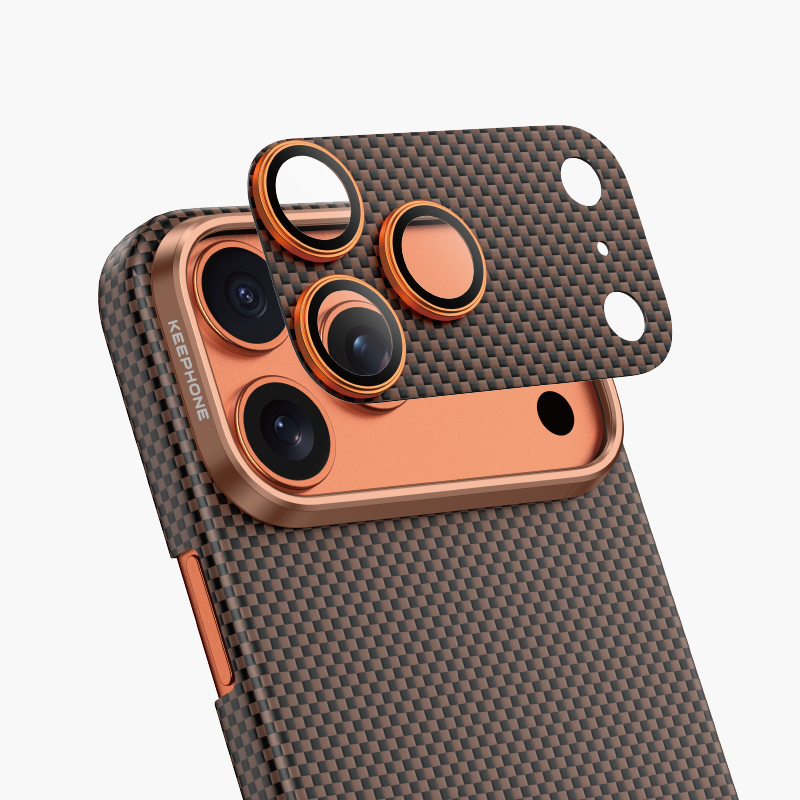Защитные линзы Keephone Kevlar Lens на камеру iPhone 17 Pro Max, Bronze