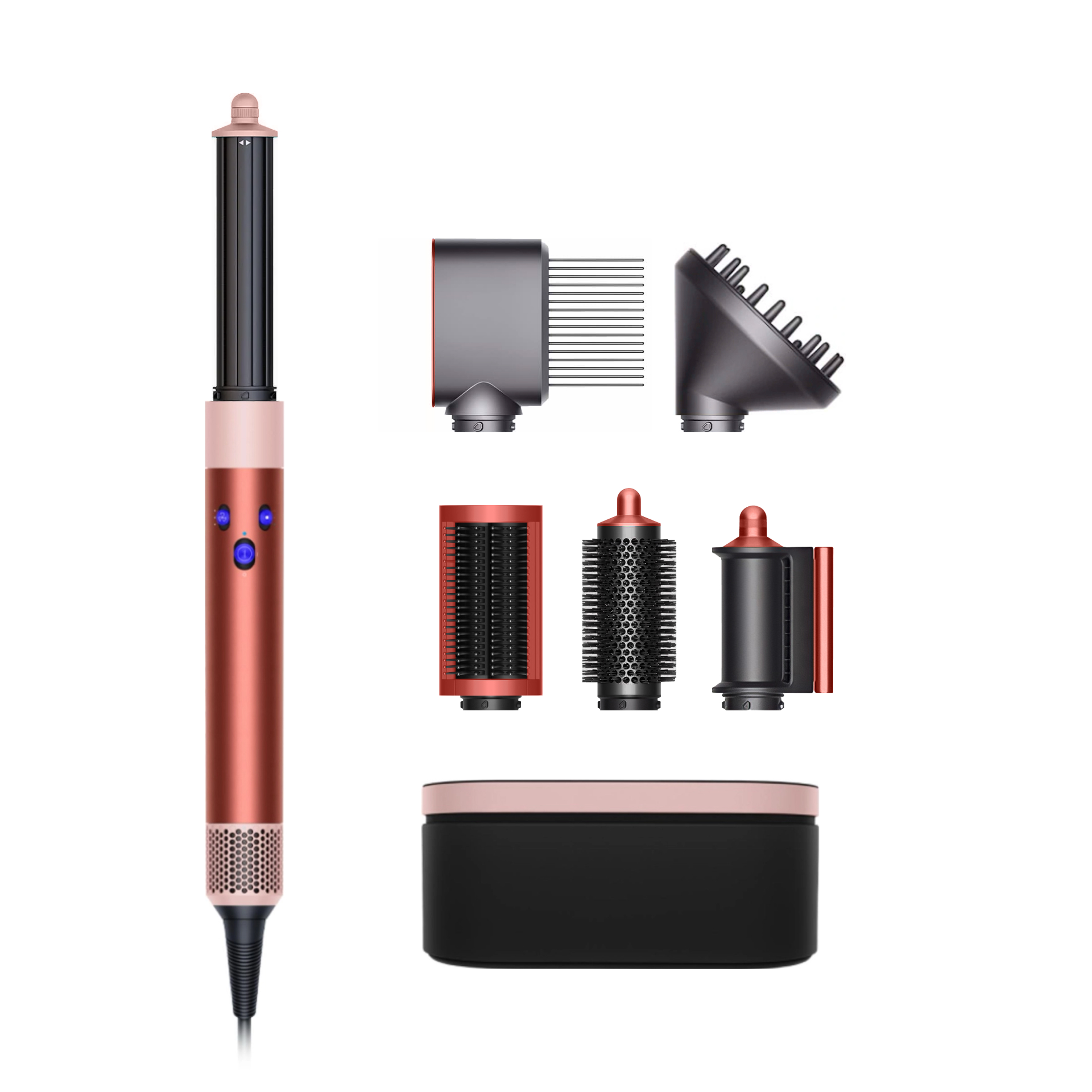 Стайлер Dyson Airwrap Complete Long HS05 Diffuse (Strawberry Bronze/Blush Pink) - Подарочный кейс для хранения