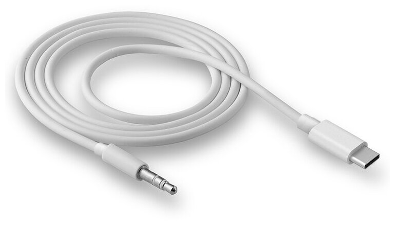 Переходник USB-C на 3.5mm AUX белый