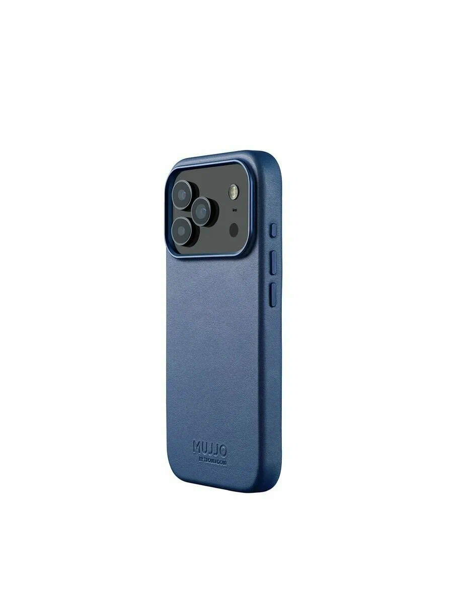 Чехол Mujjo Leather для iPhone 17 Pro Max глубокий синий Чехол Mujjo Leather для iPhone 17 Pro Max глубокий синий