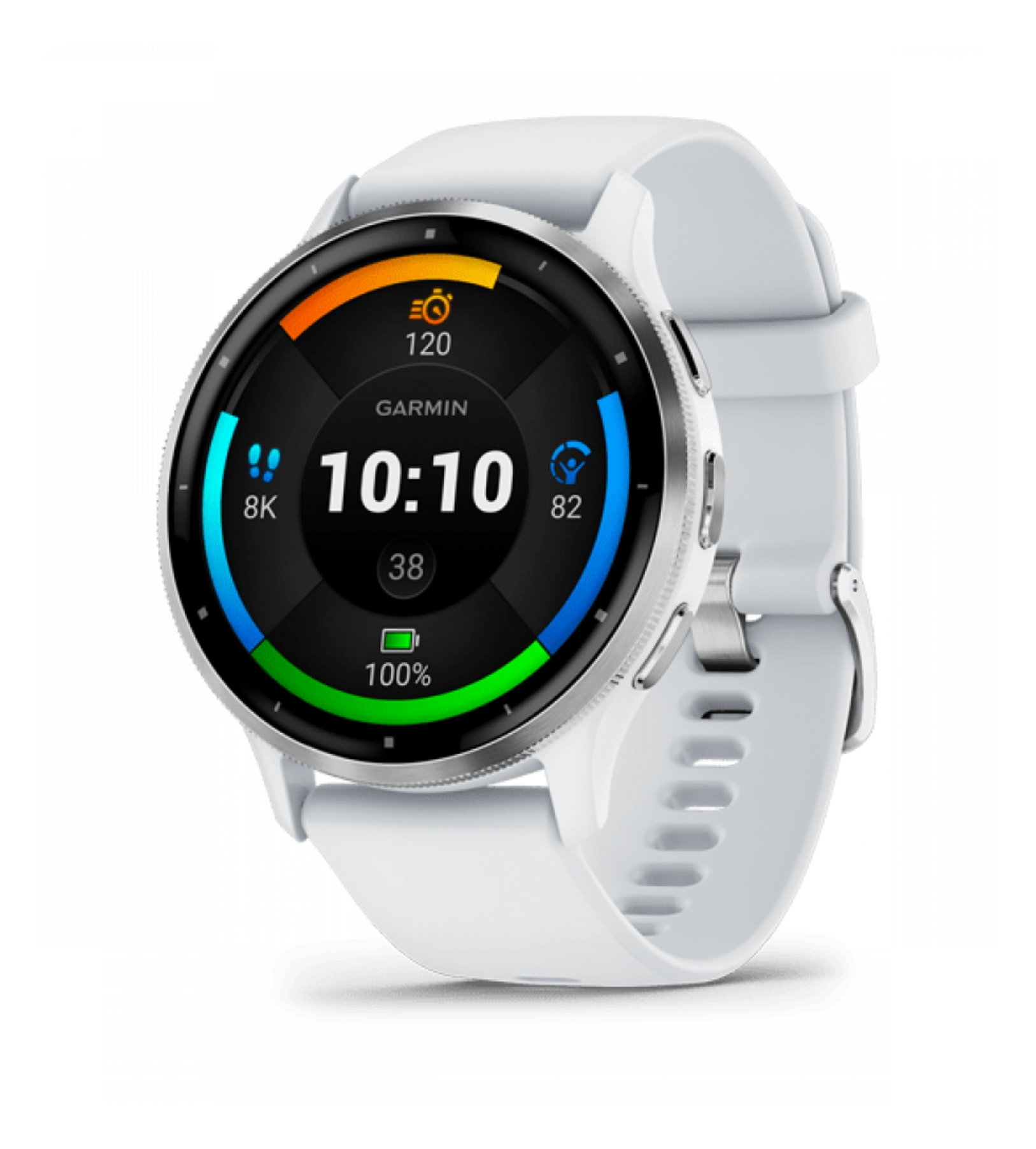 Умные часы Garmin Venu 3 Silver Stainless Steel Bezel with Whitestone Case and Silicone Band Умные часы Garmin Venu 3 Silver Stainless Steel Bezel with Whitestone Case and Silicone Band