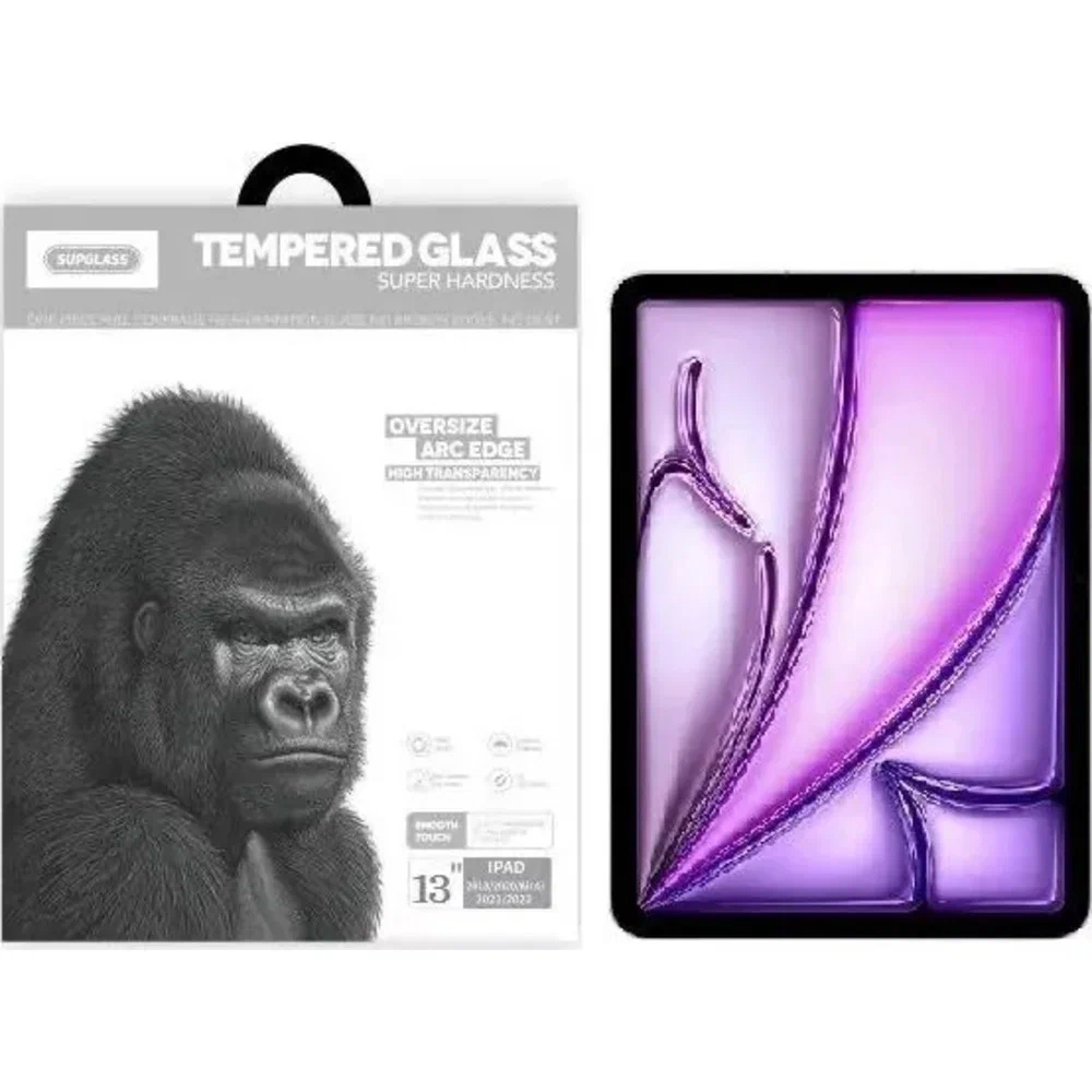Защитное стекло SupGlass SG-20 Ipad Glass Oversize ARC Edge Transparnt Ipad Air 13 (2024)