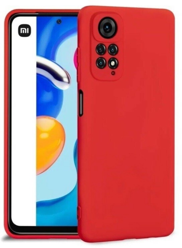 Чехол Silicone Cover для Xiaomi Redmi Note 12 Pro 4G красный