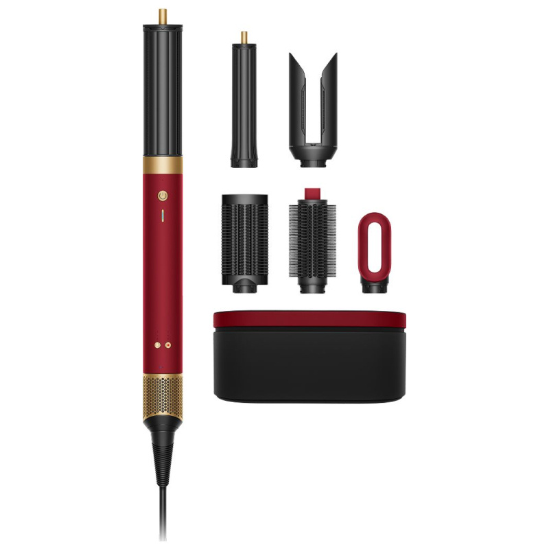Стайлер Dyson Airwrap HS09 Co-anda 2x (Red/Velvet Gold) - Подарочный кейс для хранения