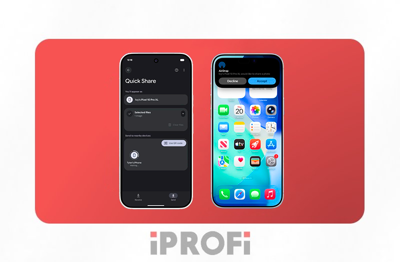 Apple и Google объединились: AirDrop теперь работает с Android