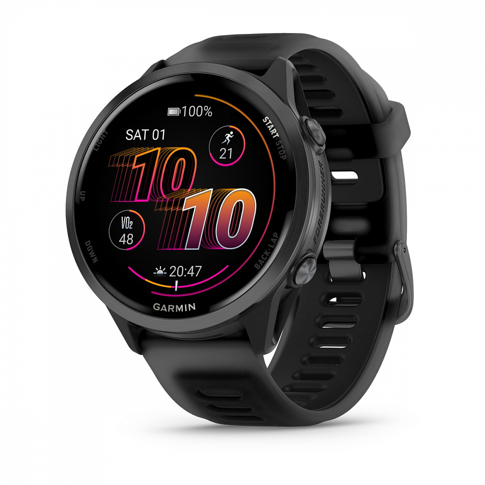 Умные часы Garmin Forerunner 570 47 Slate Gray with Black/Translucent Black Silicone