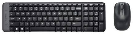 Клавиатура + мышь беспроводная Logitech MK220, черный Клавиатура + мышь беспроводная Logitech MK220, черный