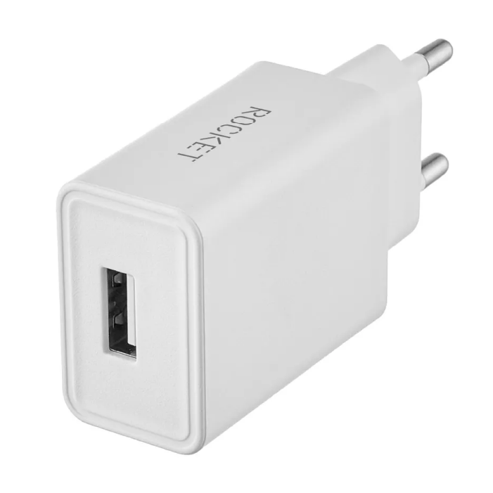 Сетевое зарядное устройство Rocket Space Pro USB-A, 10.5W, белый