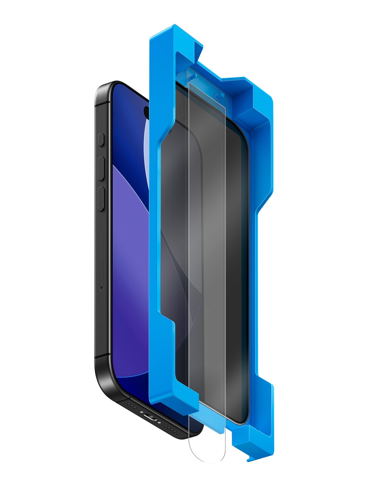 Защитное стекло Uniq стекло для iPhone 17 Pro OPTIX EXOFit Privacy Anti-Dust Filter Black (+PRO applicator)