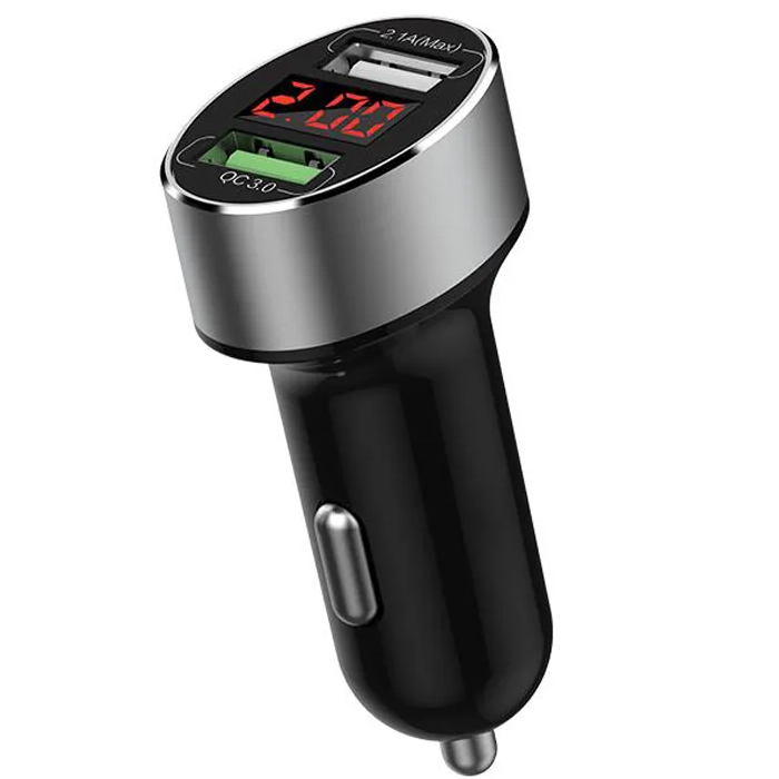 Aвтомобильное зарядное устройство WiWU 2 USB-A QC200, 30W, черный (2)