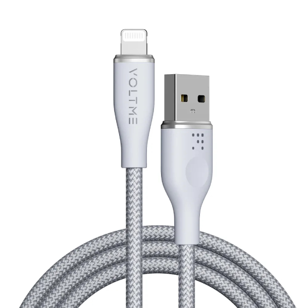 Кабель USB2.0 AL312 VOLTME RUGG USB A+Lighting 3A 30 Вт 1.2м 30W, Нейлон, Серый Кабель USB2.0 AL312 VOLTME RUGG USB A+Lighting 3A 30 Вт 1.2м 30W, Нейлон, Серый