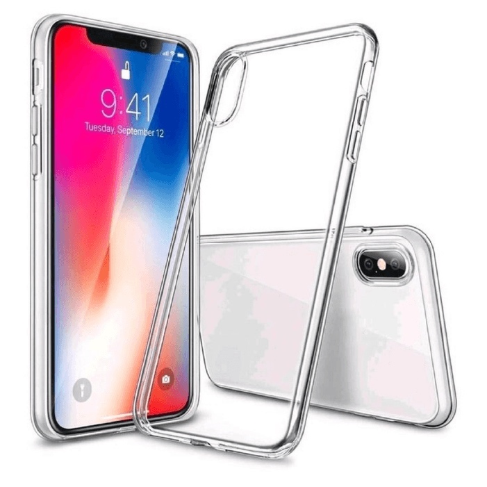Чехол Silicone Case Borasco для Apple iPhone X / XS прозрачный