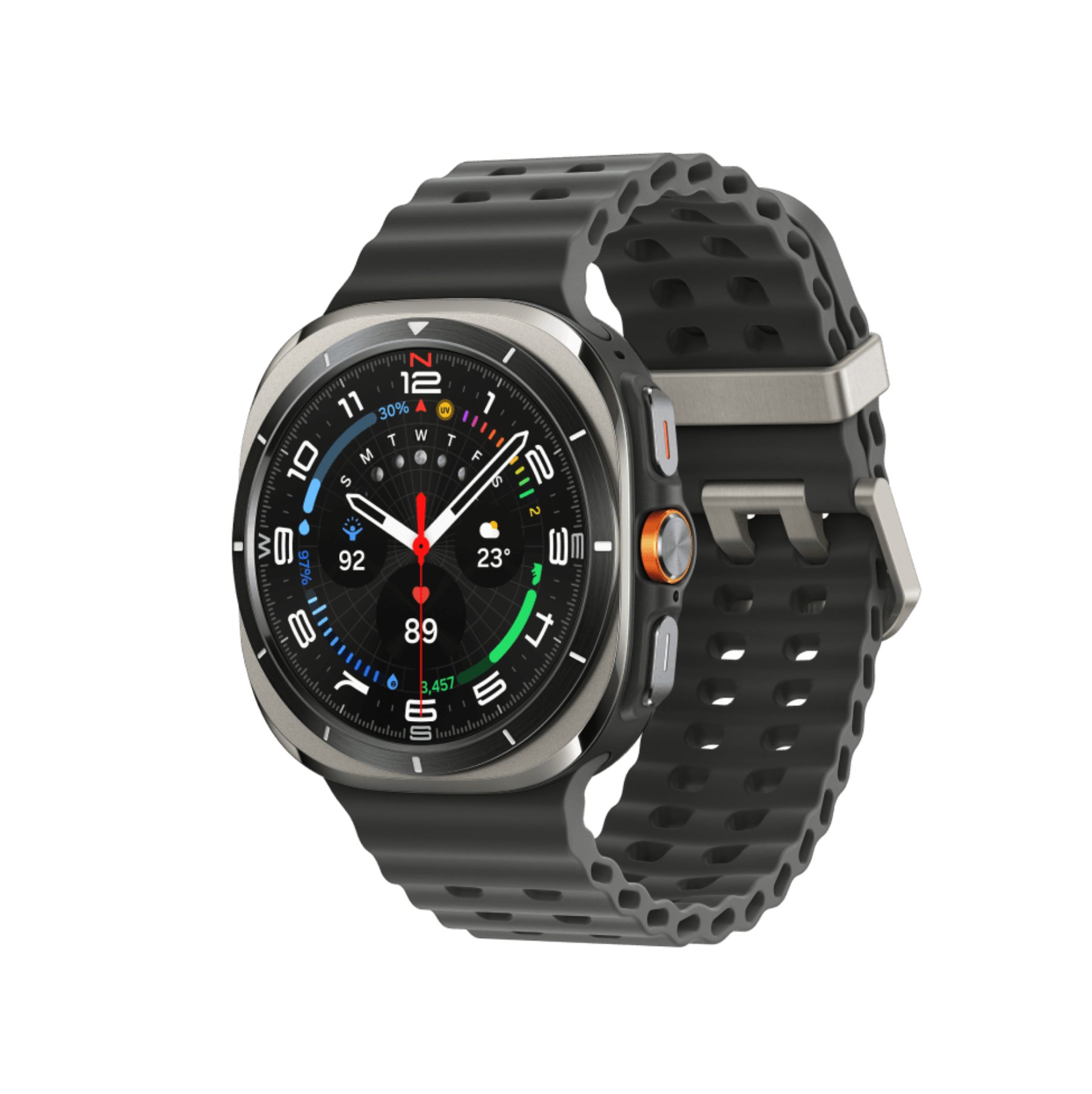 Умные часы Samsung Galaxy Watch Ultra (2025) LTE 47mm Titanium Silver Marine Band Dark Grey