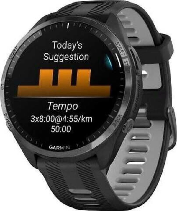 Умные часы Garmin Forerunner 965 Black, Titanium Bezel, Black Band Умные часы Garmin Forerunner 965 Black, Titanium Bezel, Black Band