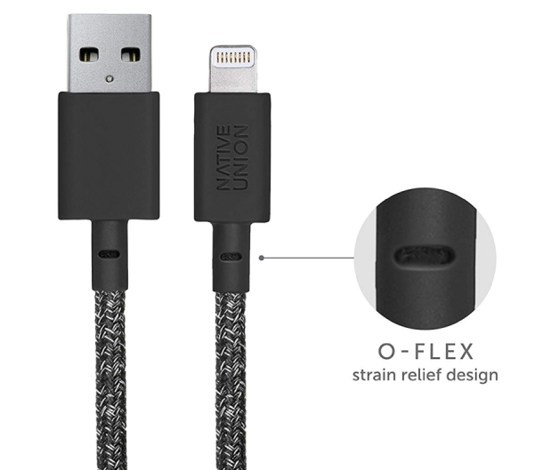 Кабель Native Union BELT CABLE, USB-A/USB-C 1,2м., черный космос
