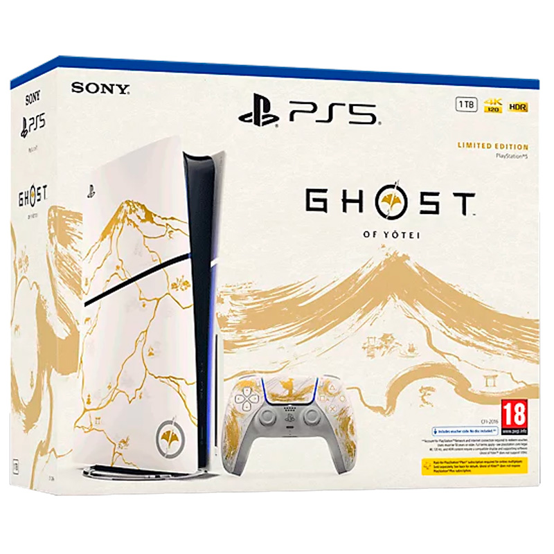 Игровая приставка Sony PlayStation 5 Slim 1Tb Ghost of Yotei Gold Limited Edition + Ghost of Yotei
