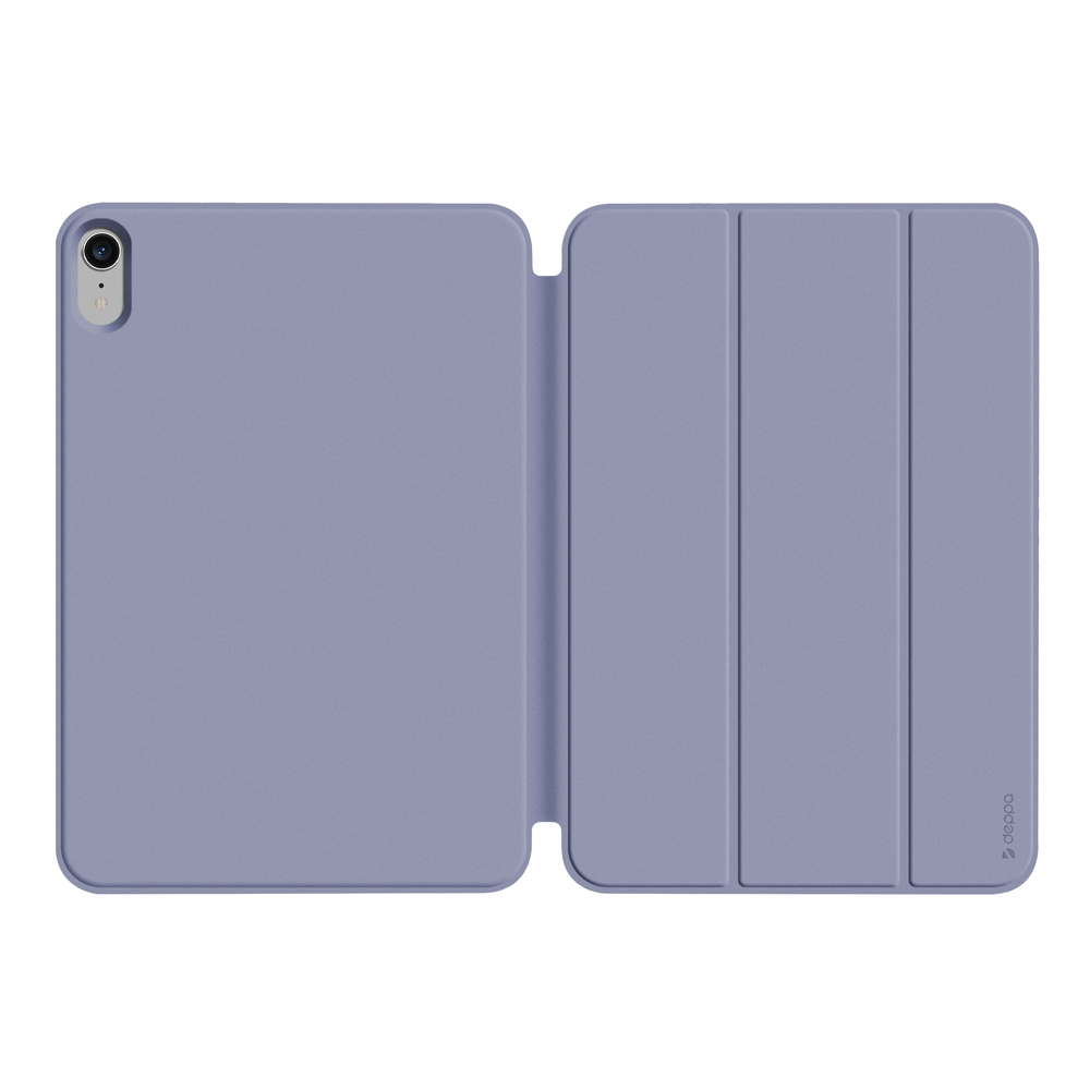 Чехол-подставка Deppa Wallet Onzo Magnet для iPad Mini 6 (2021), серо-лавандовый