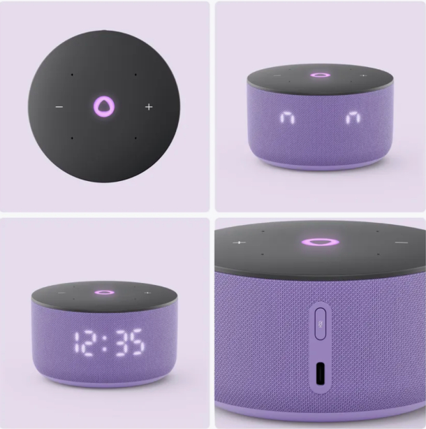 Умная колонка Яндекс Станция Мини 3 на YaGPT, фиолетовый